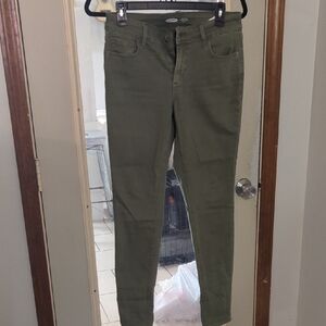 Old Navy Green Skinny Jeans